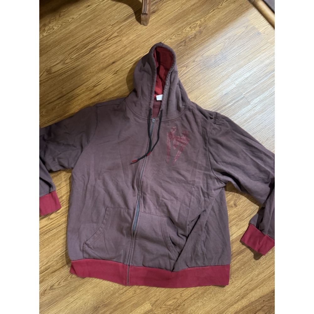 Marvel Spiderman 62  Zip Up jacket Men's 2XL With‎ Hood
